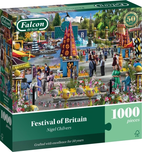 Falcon de luxe puslespil Festival Storbritannien 1000 brikker