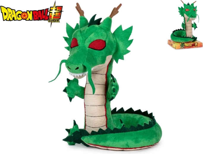 Plysdrage Shenron Dragon Ball Super 29 cm i æske