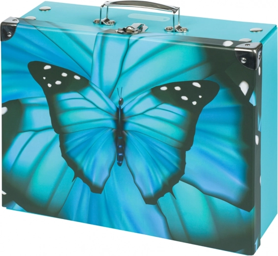 Sammenklappelig skolekuffert Butterfly med beslag BAAGL