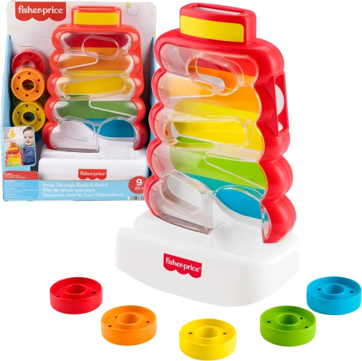 Fisher-Price indkastningspyramide med brikker