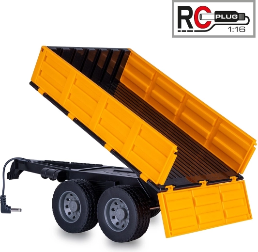 Tiptrailer til JAMARA RC-traktor 1:16, gul