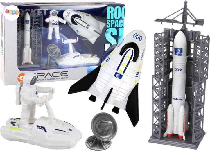 Rum-mission Rum-sæt Raket Astronaut Rumskib 5 dele