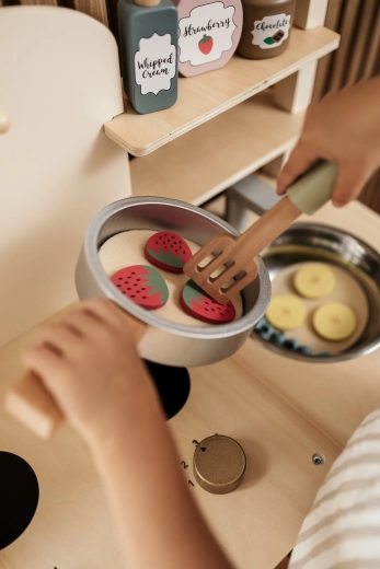 Velcro til realistisk “tilberedning”