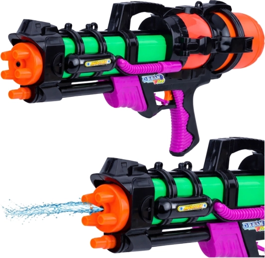 Stor vandpistol 60 cm med 1,25 l tank og rækkevidde på 6 m