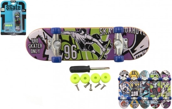 Finger skateboard med tilbehør