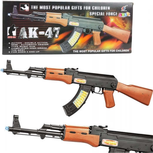 Legetøj til børn AK-47 med lys og lyd 68,5 cm