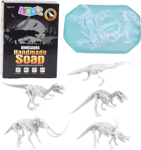 Kreativt sæt 2-i-1 sæbefremstilling og dinosaur-udgravninger