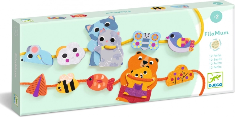 Træperletræking Dyrefigurer Djeco