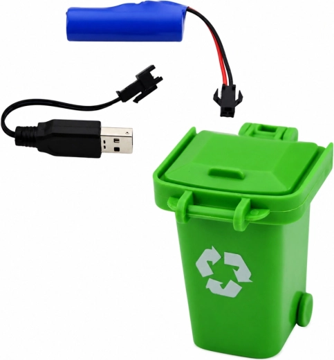 USB-opladning og affaldsspand med i pakken
