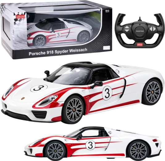 RC bil Porsche 918 Spyder Weissach 1:14 hvid – Rastar