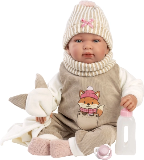 Llorens New born realistisk babydukke med lyde 44 cm