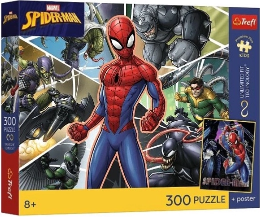 Børnepuslespil Premium Plus Kids Spider-Man Skjult helt 300 brikker