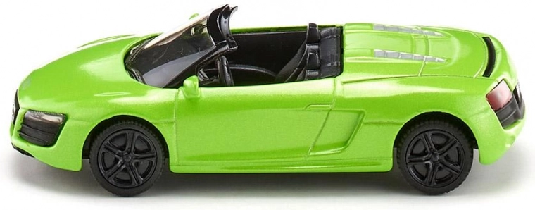 Metallic cabriolet Audi R8 Spyder – mini model til leg og samling