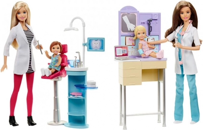 Barbie karrierelegesæt med dukke