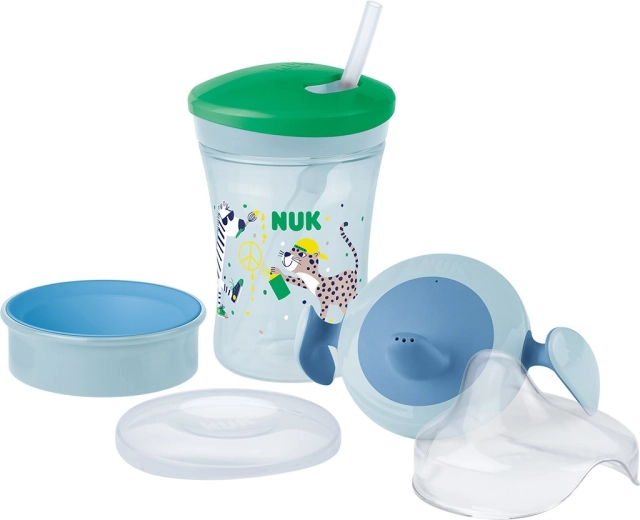 NUK Learn to Drink sæt drikkekop til drenge 230 ml