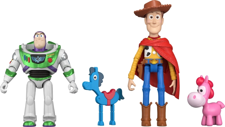 Woody og Buzz i PlayScale-skala