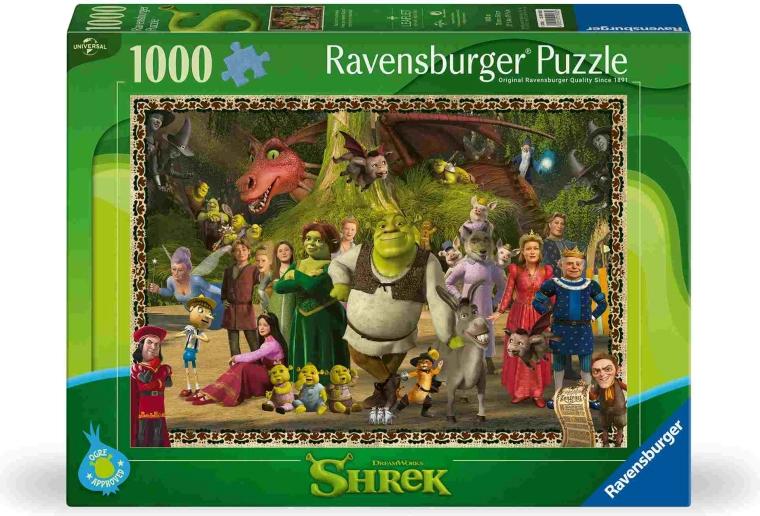 Ravensburger-puslespil Shrek: Evergreen med 1000 brikker