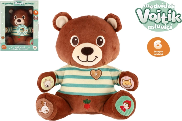 Talende plysbamse Vojtěch med tjekkiske eventyr