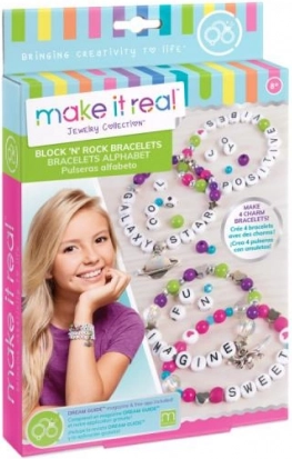 Make It Real armbånd med bogstaver