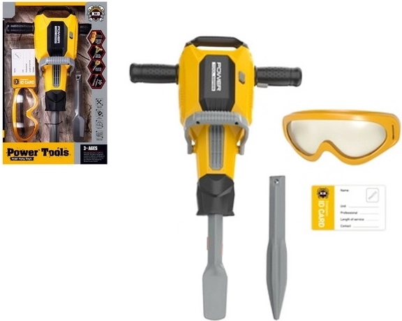 Pneumatisk legetøjshammer til børn Power Tools – gul