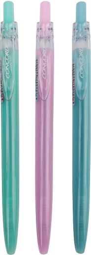 Kuglepen Concorde Crystal, mix af pastelfarver