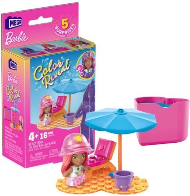 Mega Construx Barbie Color Reveal mikrodukke
