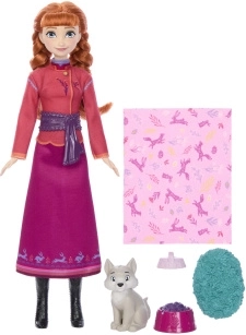 Disney Frozen Anna-dukke med ulveunge