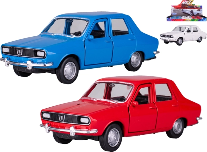 Metalmodel af bilen Dacia 1300 1:34 Welly med optræksmotor