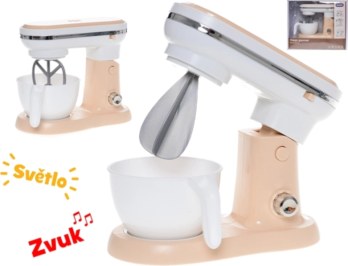 Børne-køkkenmaskine med lys- og lydeffekter 16,5 cm