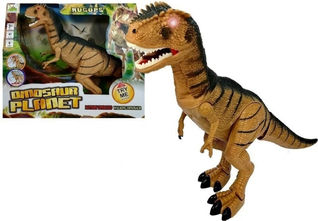 Interaktiv dinosaur RUGOPS med bevægelse, lyde og lys