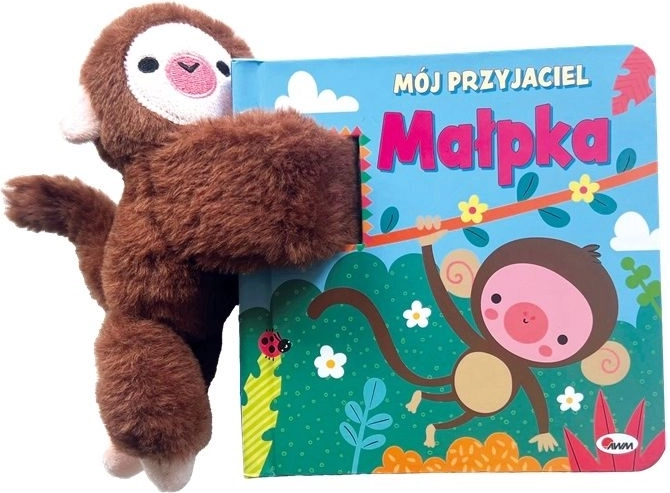 Min ven abe – papbog med plysbamse