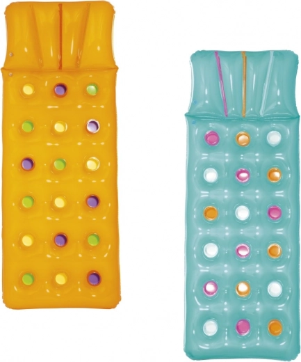 Bestway oppustelig luftmadras med pude 188 × 71 cm – Orange