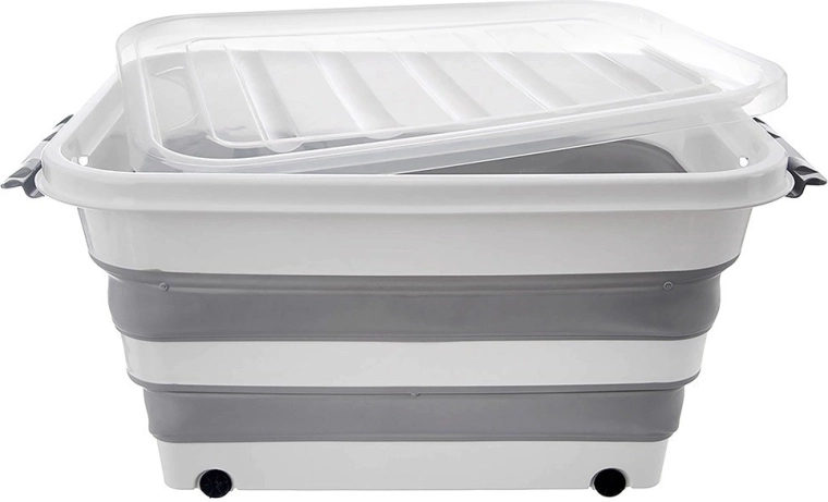 Gennemsigtigt låg og robuste clips