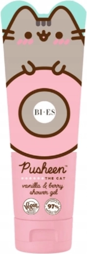 Pusheen The Cat brusegel og shampoo 2-i-1 med duft af vanilje og skovbær 240 ml