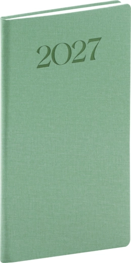 Notique lommekalender Biella 2027 grøn 9 × 15,5 cm