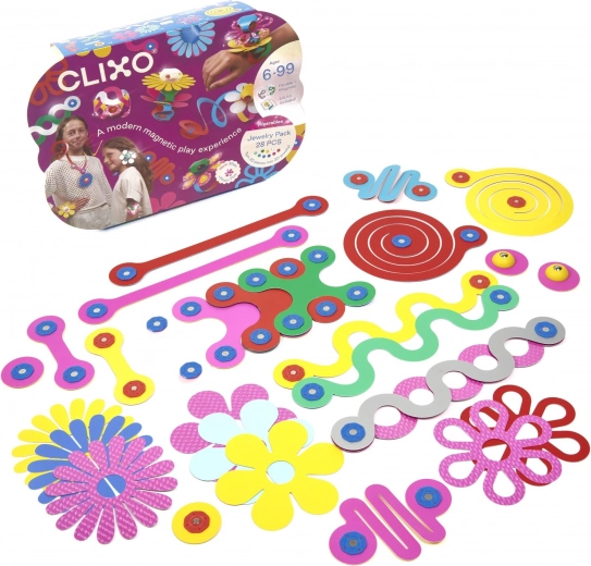 Clixo Jewelry magnetisk byggesæt til smykker 28 dele