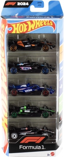 Hot Wheels Formula 1 – sæt med 5 metalbiler 1:64