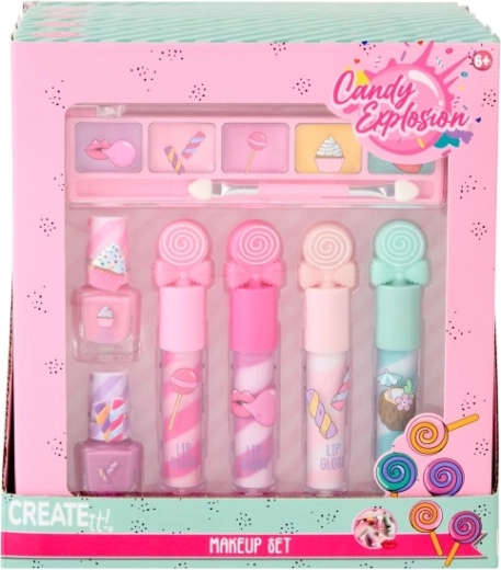 Børnesæt med makeup candy create it