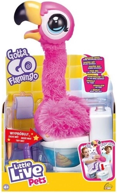 Interaktiv flamingo Little Live Pets – spiser, synger og går på toilettet