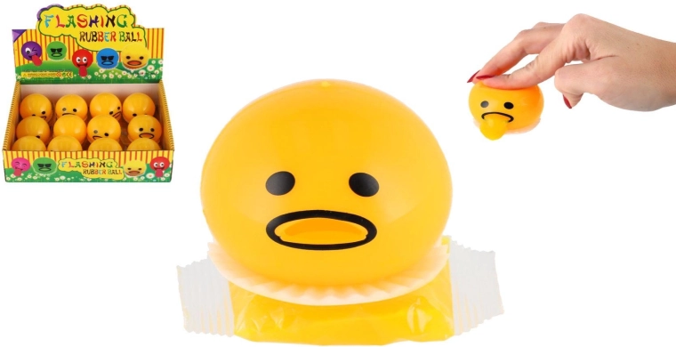 Antistress-klemmbold smiley med slim 5 cm