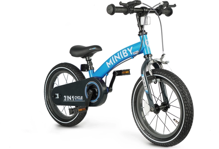 3i1: løbecykel, cykel med støttehjul og klassisk cykel