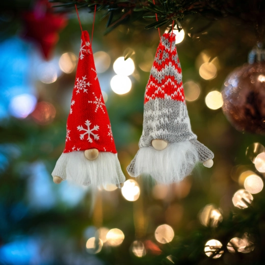 Juleskandinavisk nisse til ophængning - 1 stk.