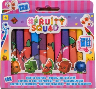 Duftende voksfarver Fruity Squad 12 stk.