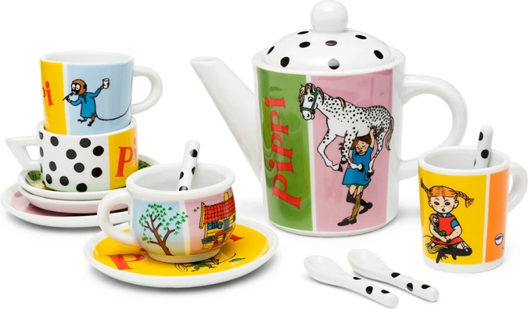 Pippi porcelæns te-sæt til børn