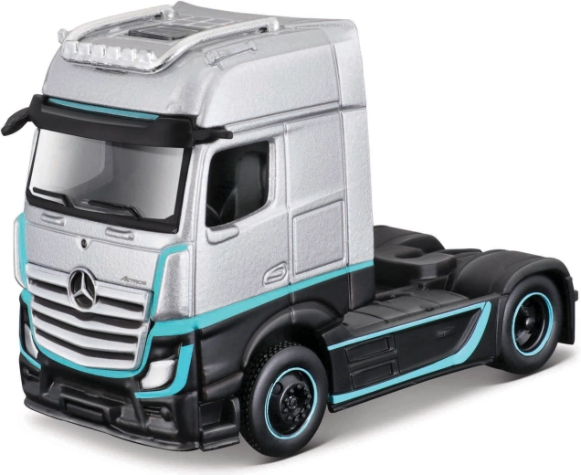 Maisto Mercedes-Benz Actros 1851 custom rigs sølv-sort 1:64