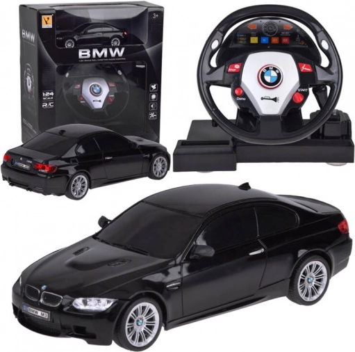 RC-bil med rat BMW M3 1:24 – sjov fjernstyret sportsvogn til børn