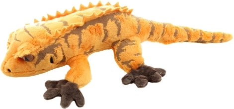 Plys-gekko med frynser 30 cm