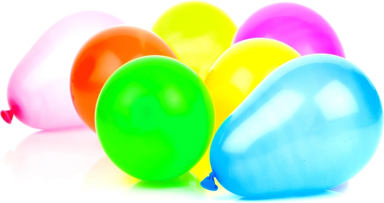 Neon oppustelige balloner 25,3 cm (6 stk.) MY PARTY