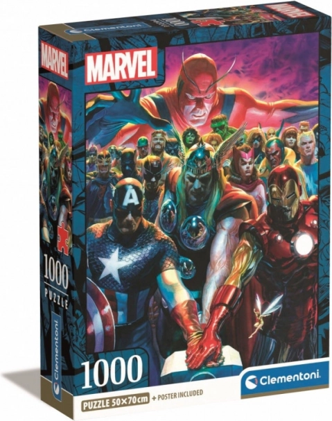 Puslespil 1000 brikker Marvel Avengers