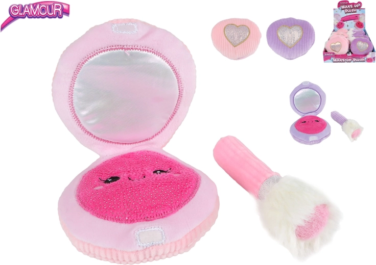 Plysset pudderdåse til babyer 10 cm